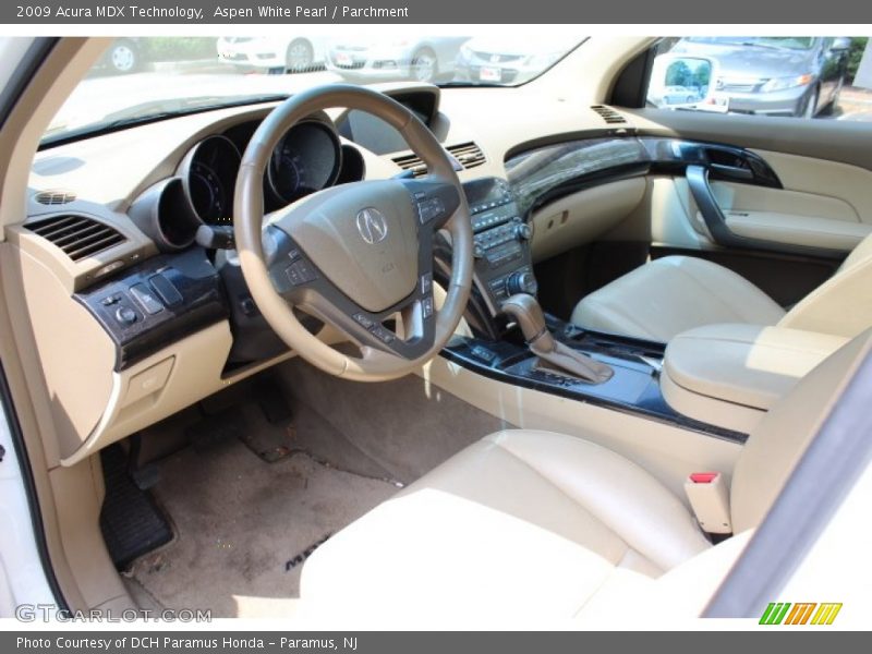 Aspen White Pearl / Parchment 2009 Acura MDX Technology