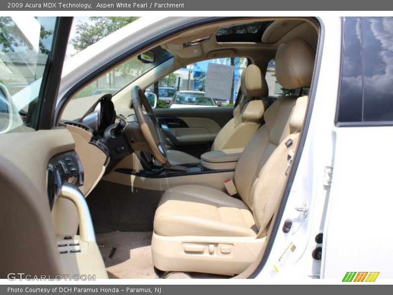 Aspen White Pearl / Parchment 2009 Acura MDX Technology