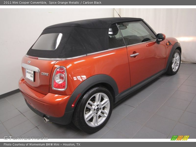 Spice Orange Metallic / Carbon Black 2011 Mini Cooper Convertible