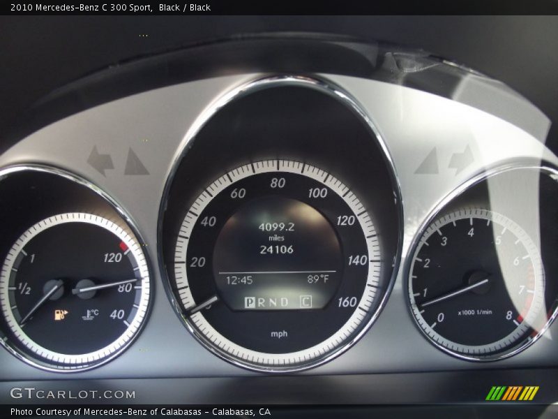 Black / Black 2010 Mercedes-Benz C 300 Sport