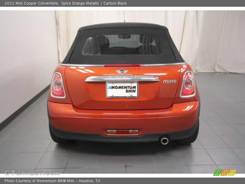Spice Orange Metallic / Carbon Black 2011 Mini Cooper Convertible