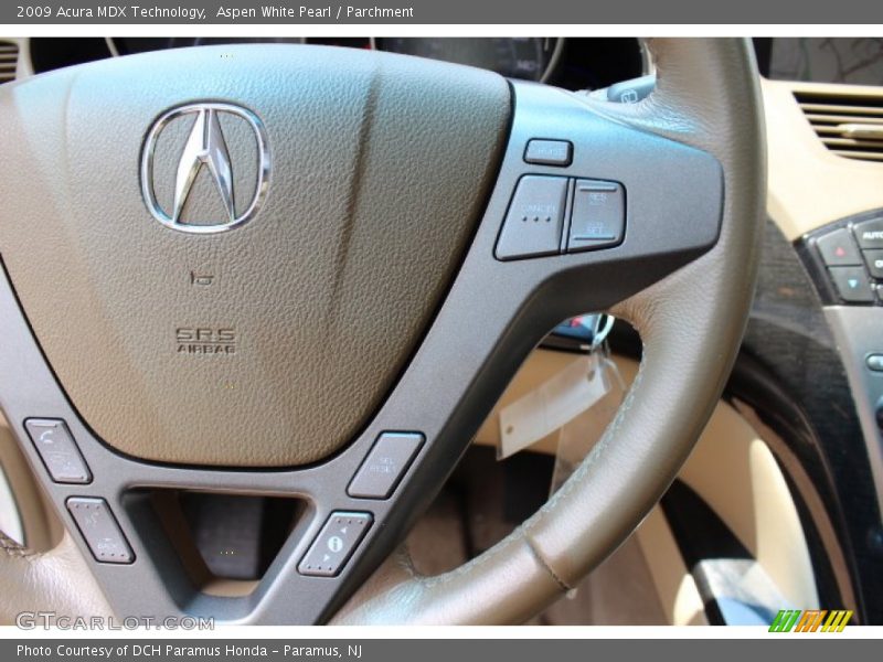 Aspen White Pearl / Parchment 2009 Acura MDX Technology