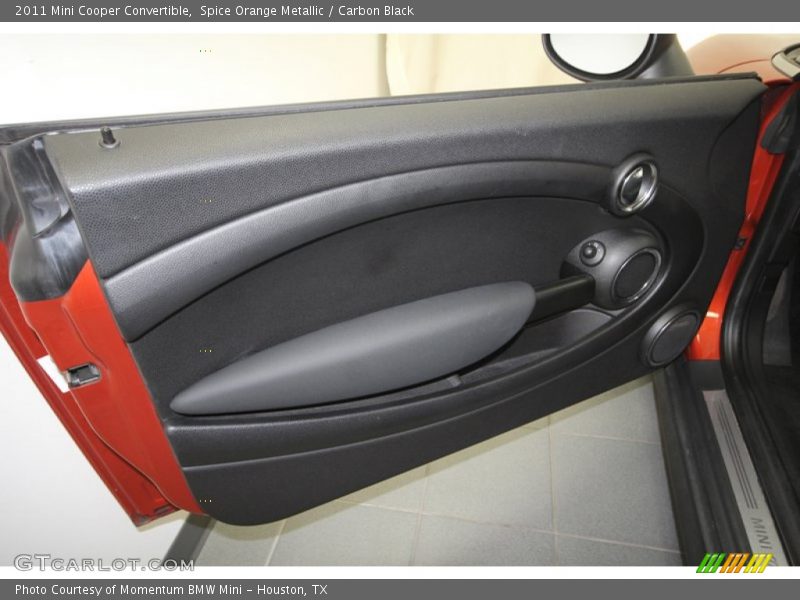 Spice Orange Metallic / Carbon Black 2011 Mini Cooper Convertible
