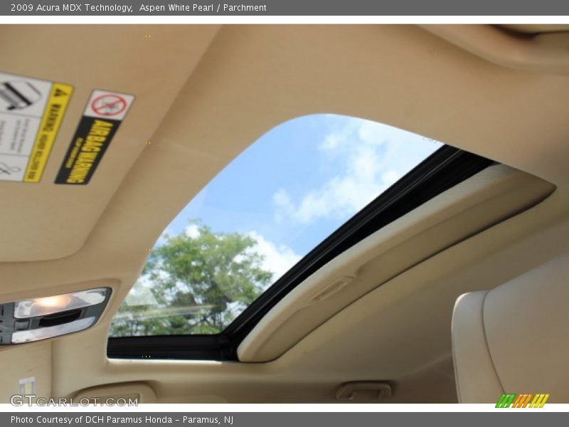 Aspen White Pearl / Parchment 2009 Acura MDX Technology