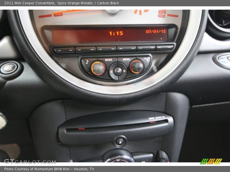 Spice Orange Metallic / Carbon Black 2011 Mini Cooper Convertible