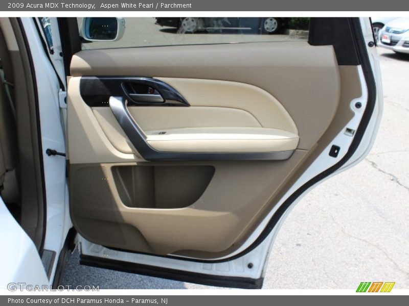 Aspen White Pearl / Parchment 2009 Acura MDX Technology