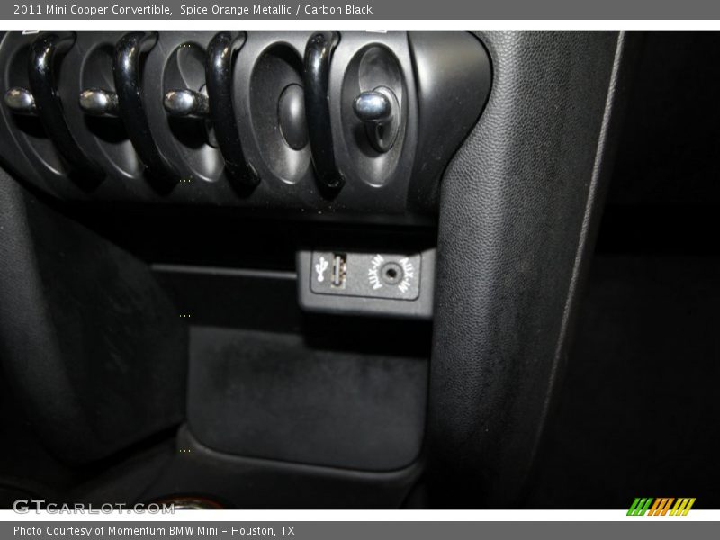 Spice Orange Metallic / Carbon Black 2011 Mini Cooper Convertible