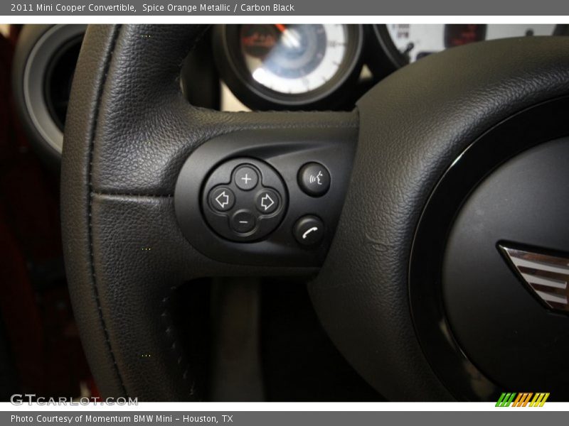 Spice Orange Metallic / Carbon Black 2011 Mini Cooper Convertible