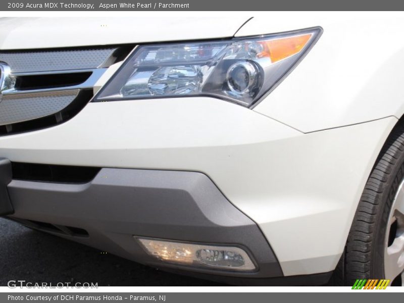 Aspen White Pearl / Parchment 2009 Acura MDX Technology