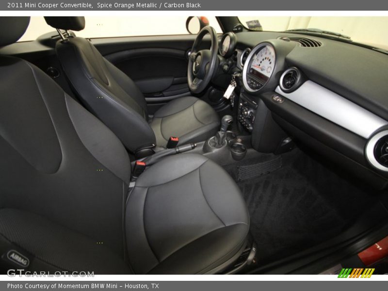 Spice Orange Metallic / Carbon Black 2011 Mini Cooper Convertible