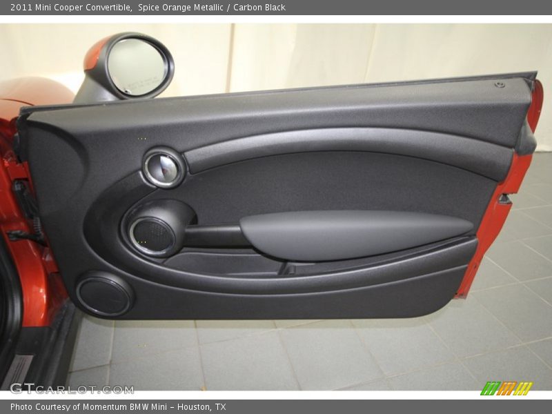 Spice Orange Metallic / Carbon Black 2011 Mini Cooper Convertible