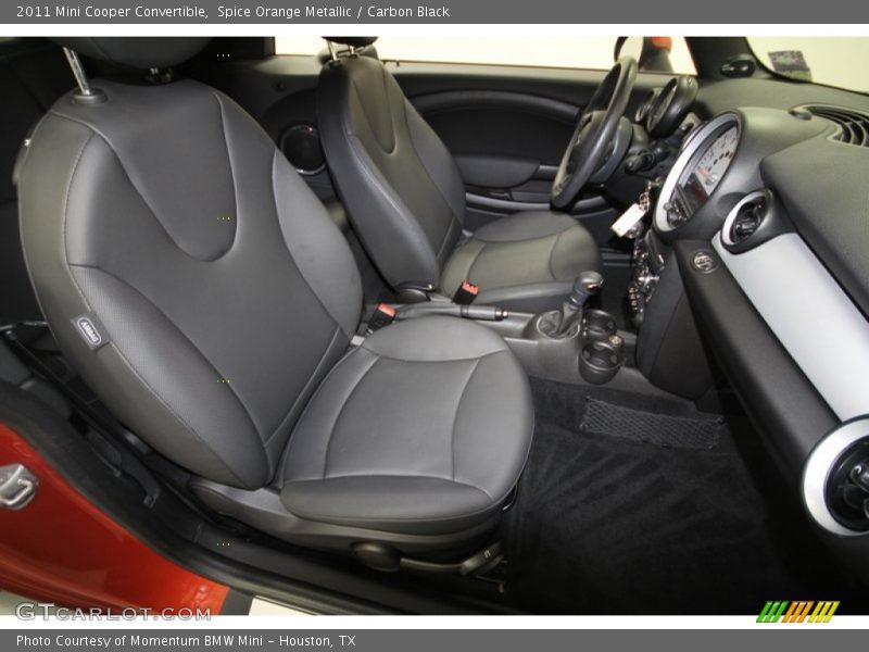 Spice Orange Metallic / Carbon Black 2011 Mini Cooper Convertible