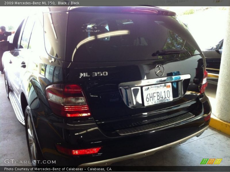 Black / Black 2009 Mercedes-Benz ML 350