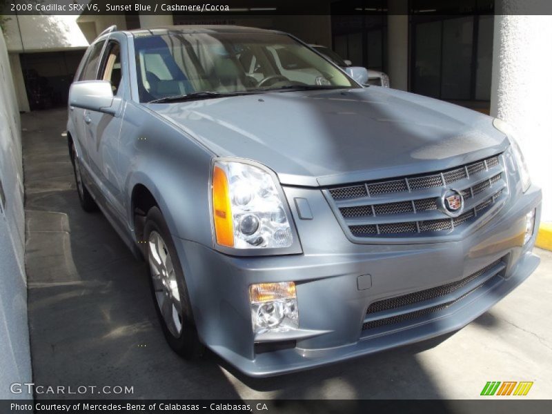 Sunset Blue / Cashmere/Cocoa 2008 Cadillac SRX V6