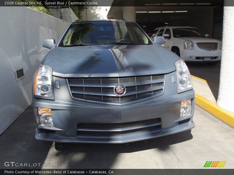 Sunset Blue / Cashmere/Cocoa 2008 Cadillac SRX V6