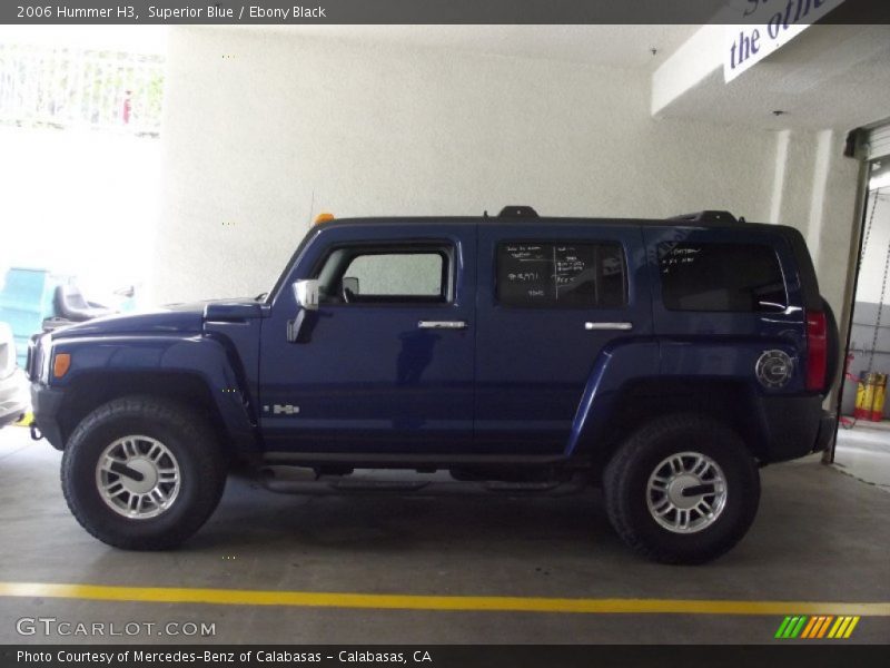 Superior Blue / Ebony Black 2006 Hummer H3