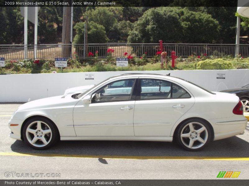 Arctic White / Cashmere 2009 Mercedes-Benz E 350 Sedan