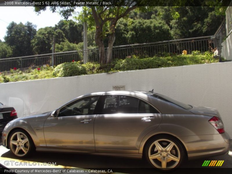 Pewter Metallic / Black 2008 Mercedes-Benz S 63 AMG Sedan