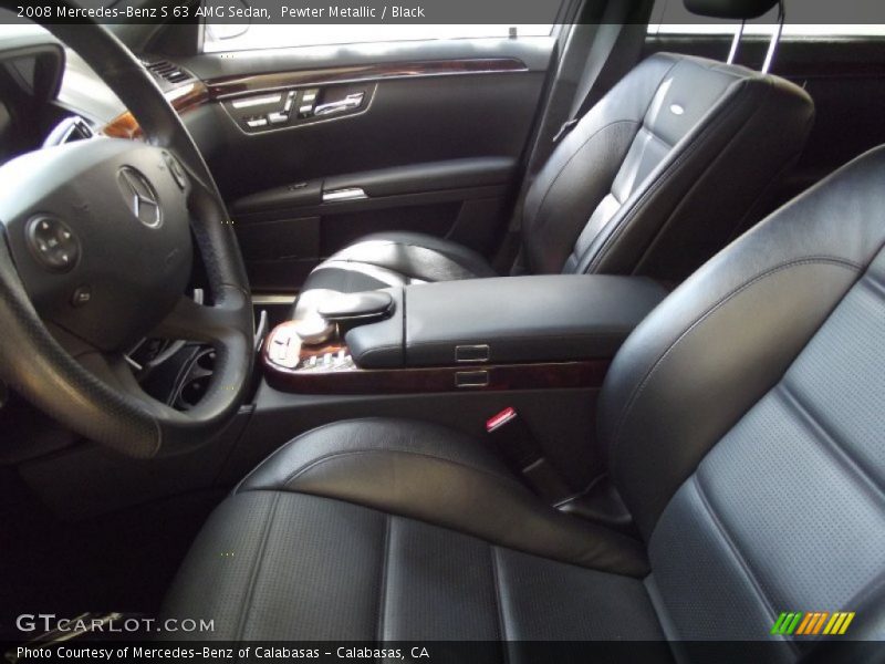 Pewter Metallic / Black 2008 Mercedes-Benz S 63 AMG Sedan