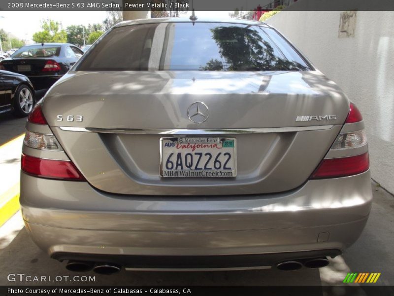 Pewter Metallic / Black 2008 Mercedes-Benz S 63 AMG Sedan