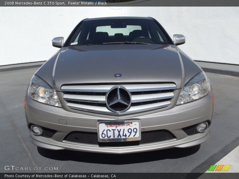 Pewter Metallic / Black 2008 Mercedes-Benz C 350 Sport