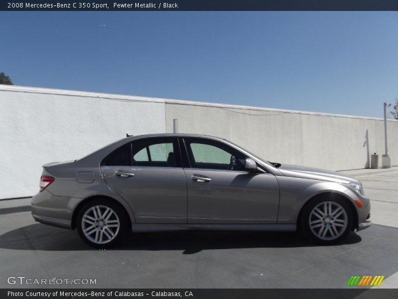 Pewter Metallic / Black 2008 Mercedes-Benz C 350 Sport
