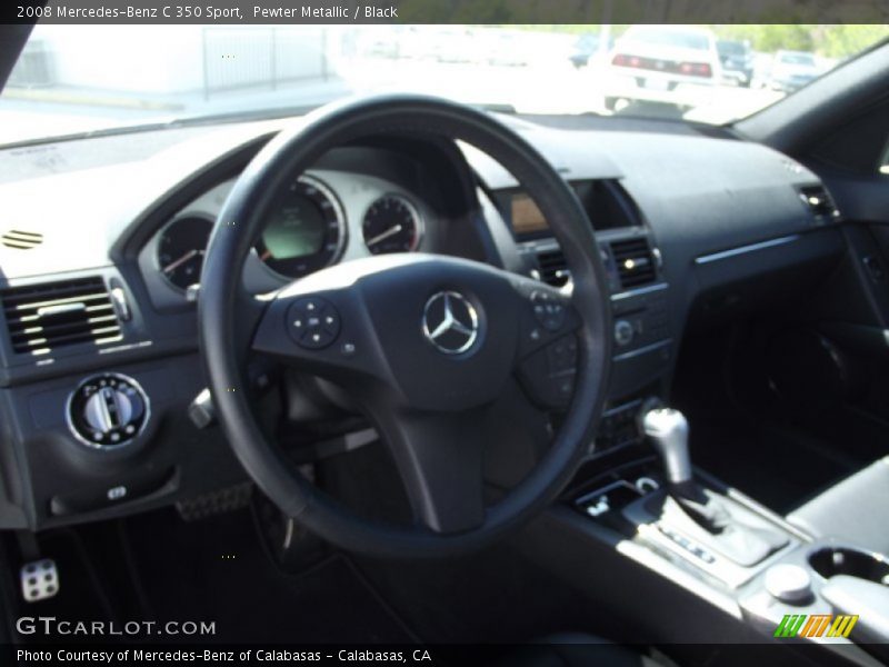 Pewter Metallic / Black 2008 Mercedes-Benz C 350 Sport