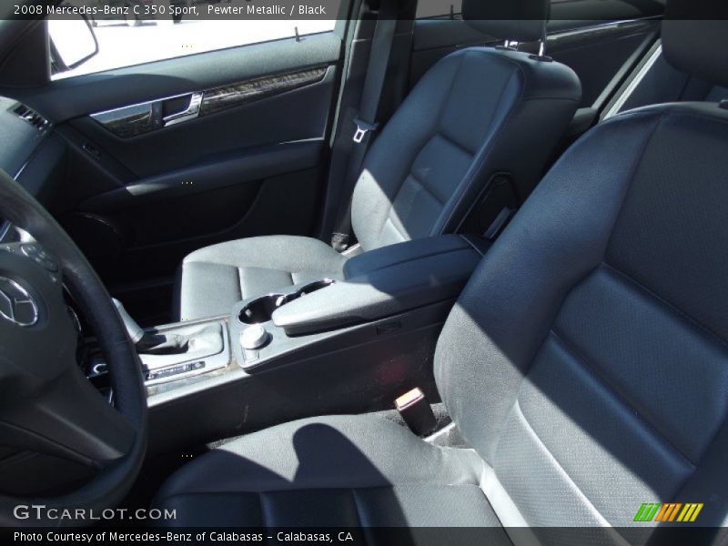 Pewter Metallic / Black 2008 Mercedes-Benz C 350 Sport