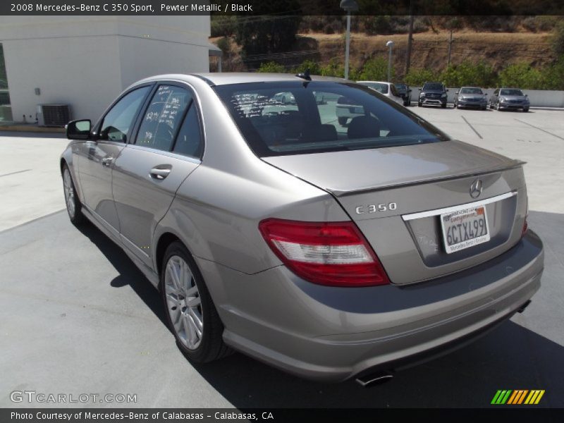 Pewter Metallic / Black 2008 Mercedes-Benz C 350 Sport