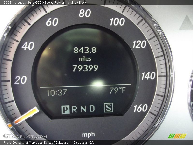 Pewter Metallic / Black 2008 Mercedes-Benz C 350 Sport