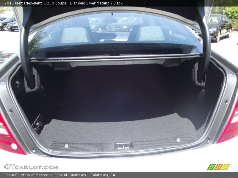 Diamond Silver Metallic / Black 2013 Mercedes-Benz C 250 Coupe