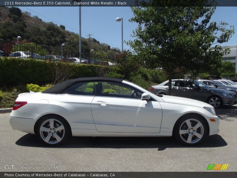 Diamond White Metallic / Black 2013 Mercedes-Benz E 350 Cabriolet