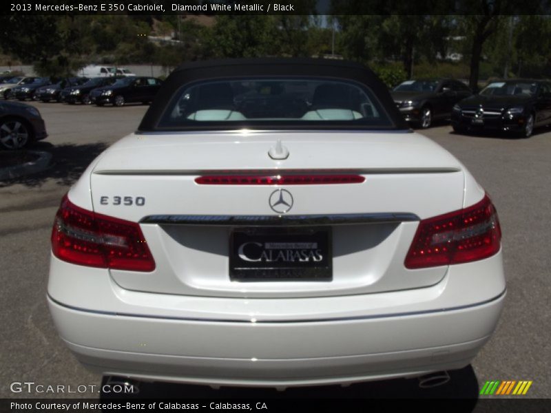 Diamond White Metallic / Black 2013 Mercedes-Benz E 350 Cabriolet