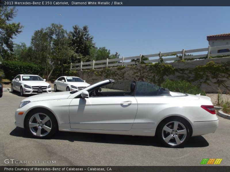 Diamond White Metallic / Black 2013 Mercedes-Benz E 350 Cabriolet