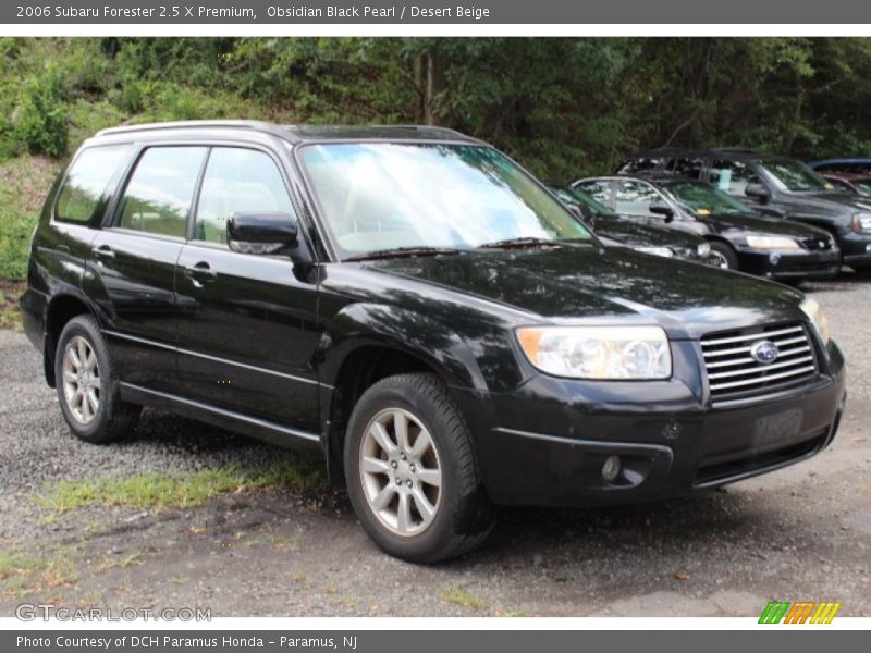 Obsidian Black Pearl / Desert Beige 2006 Subaru Forester 2.5 X Premium