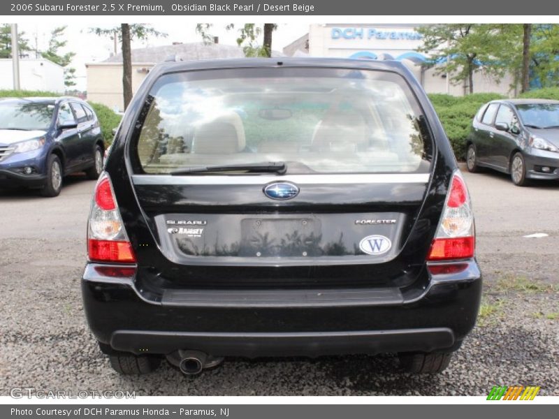 Obsidian Black Pearl / Desert Beige 2006 Subaru Forester 2.5 X Premium