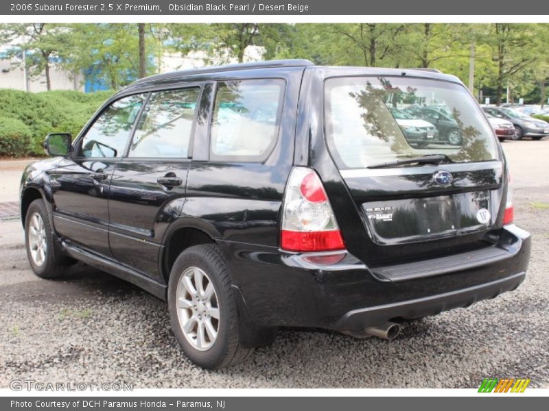 Obsidian Black Pearl / Desert Beige 2006 Subaru Forester 2.5 X Premium