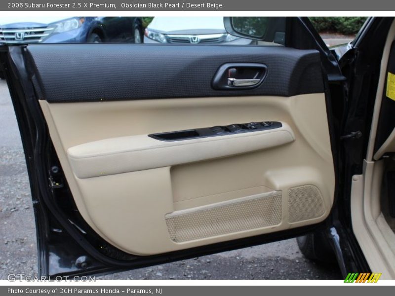 Obsidian Black Pearl / Desert Beige 2006 Subaru Forester 2.5 X Premium
