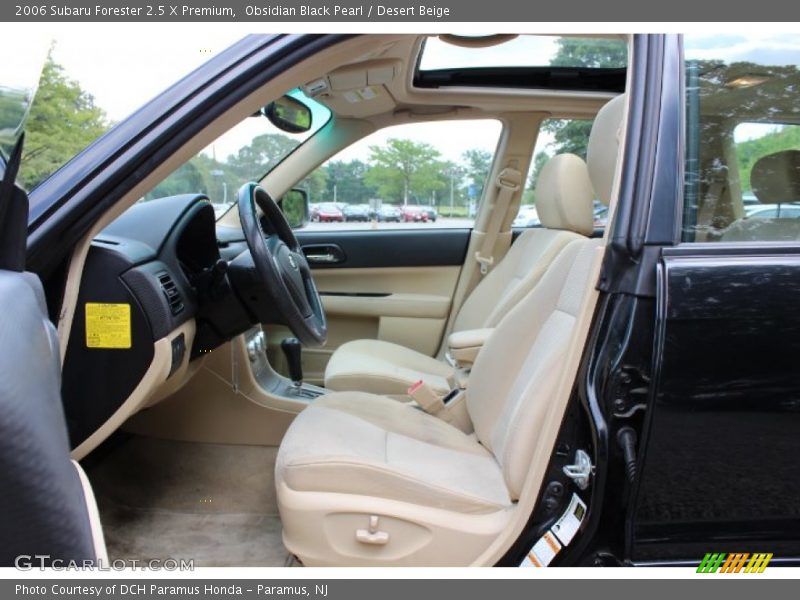 Obsidian Black Pearl / Desert Beige 2006 Subaru Forester 2.5 X Premium
