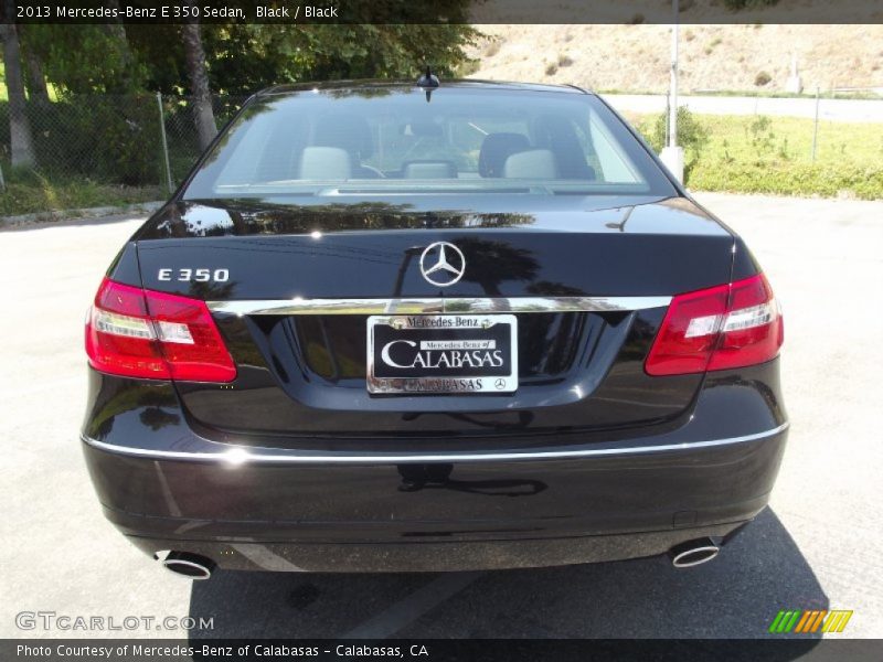 Black / Black 2013 Mercedes-Benz E 350 Sedan