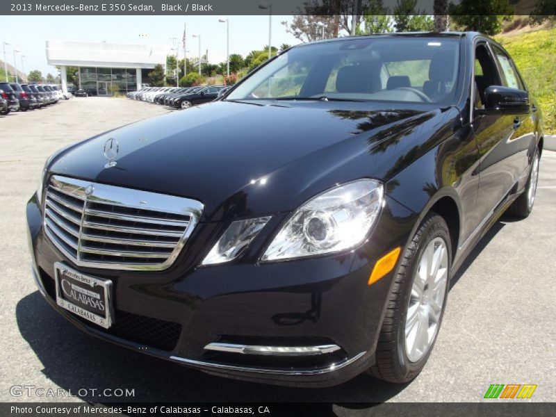 Black / Black 2013 Mercedes-Benz E 350 Sedan