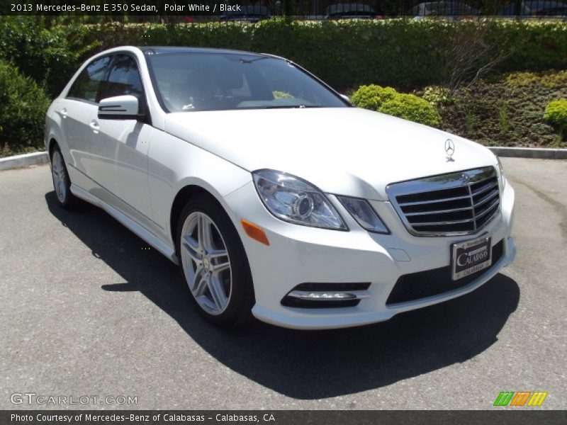 Polar White / Black 2013 Mercedes-Benz E 350 Sedan
