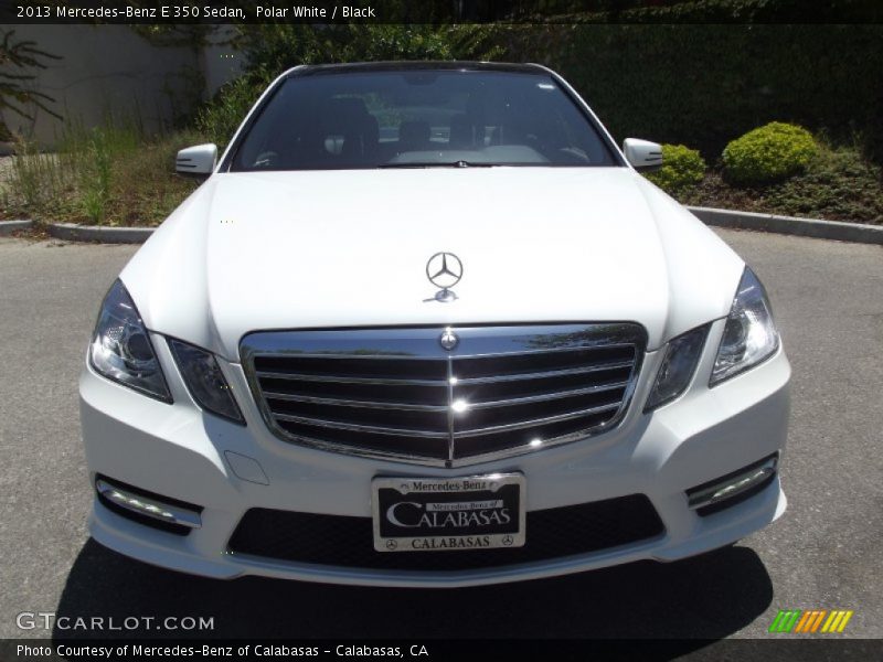 Polar White / Black 2013 Mercedes-Benz E 350 Sedan
