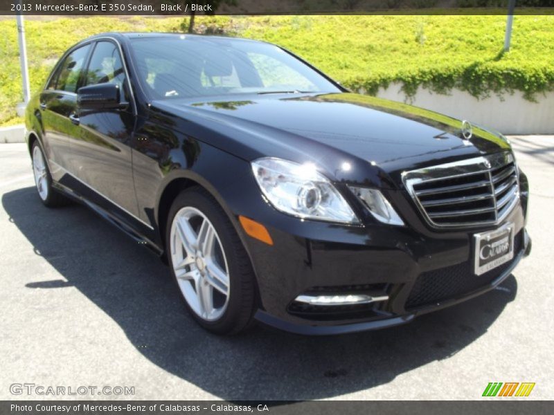 Black / Black 2013 Mercedes-Benz E 350 Sedan