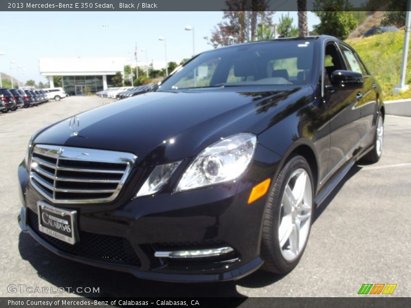 Black / Black 2013 Mercedes-Benz E 350 Sedan