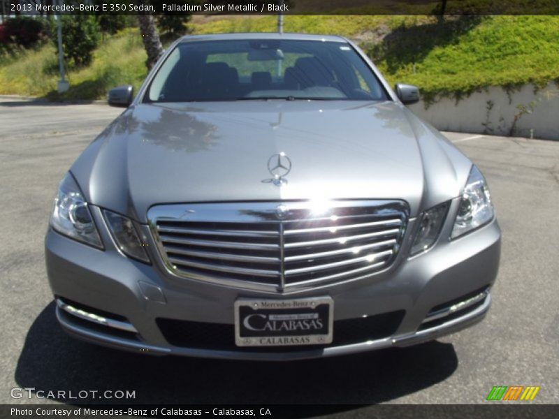 Palladium Silver Metallic / Black 2013 Mercedes-Benz E 350 Sedan