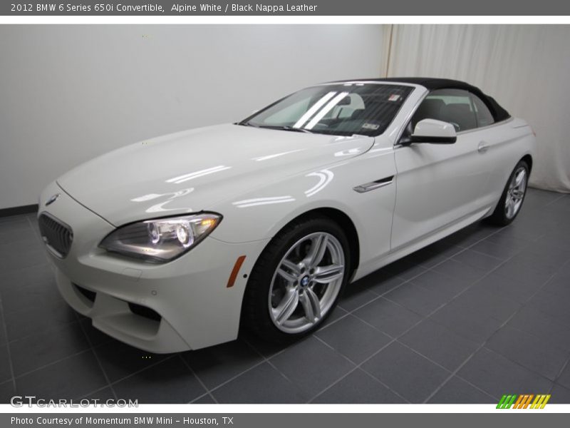 Alpine White / Black Nappa Leather 2012 BMW 6 Series 650i Convertible