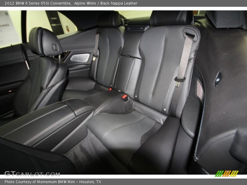 Alpine White / Black Nappa Leather 2012 BMW 6 Series 650i Convertible