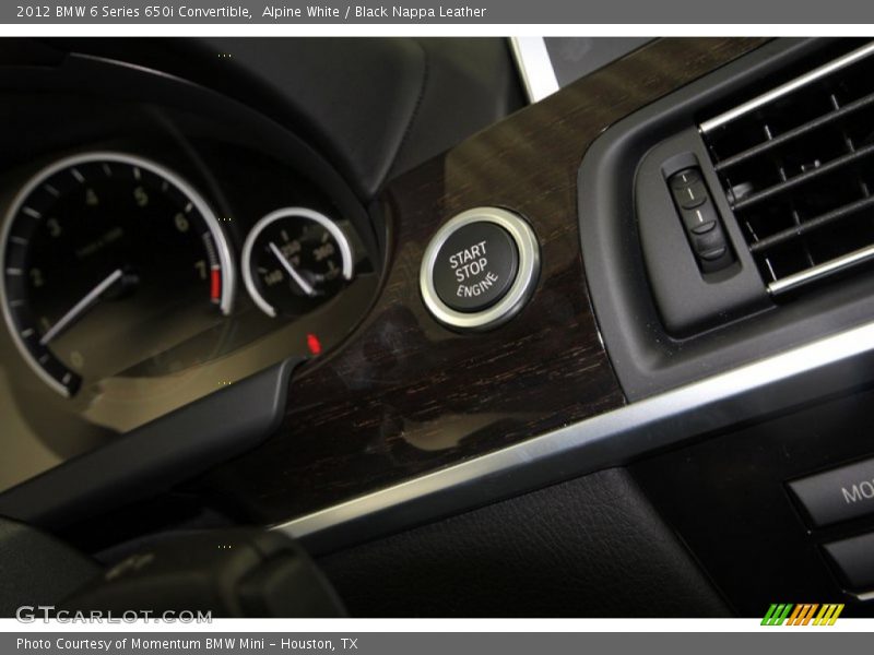 Alpine White / Black Nappa Leather 2012 BMW 6 Series 650i Convertible