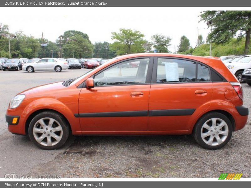 Sunset Orange / Gray 2009 Kia Rio Rio5 LX Hatchback